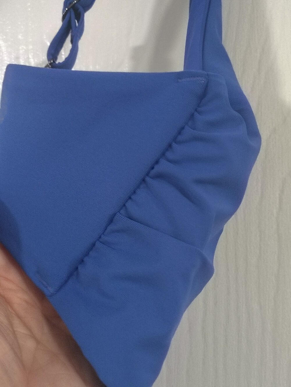 Athleta Square Neck Bra Cup Bikini Top Cerulean Blue Women's 40D/DD Coastal Swim - Picture 9 of 12